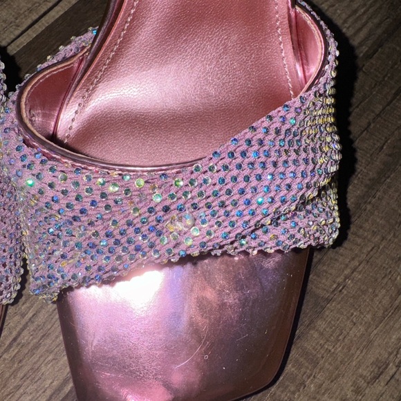 New Nine West Women’s Pink Twinkle Heeled Dress Sandals in size 8 - Picture 6 of 6